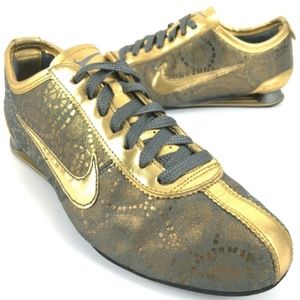 Rare Nike Shox Rivalry Premium Gold Training Shoes